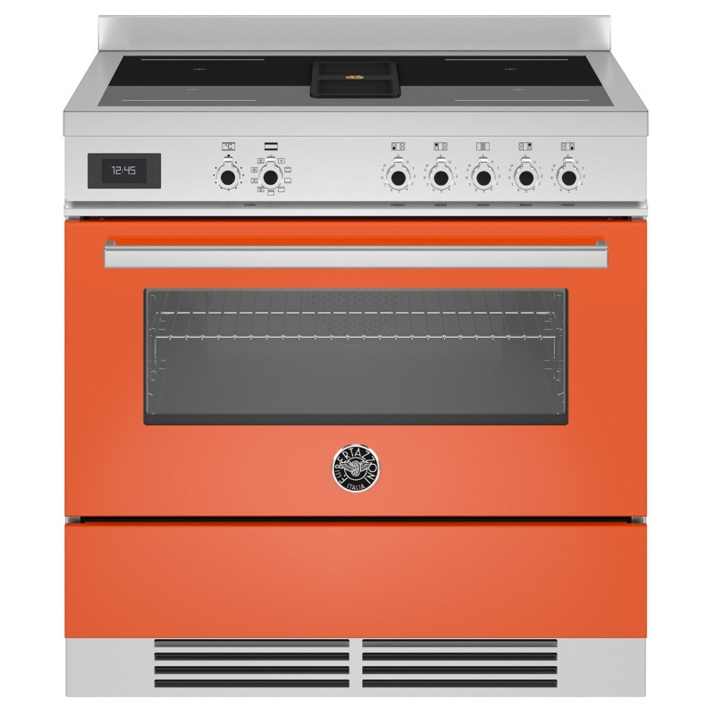 Piano de cuisson BERTAZZONI 90 cm Induction avec hotte intégrée