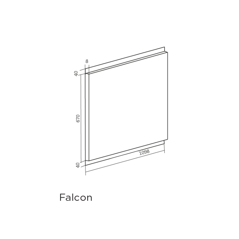 Crédence Falcon 110 cm Inox