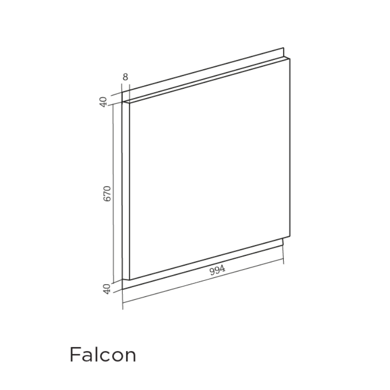 Crédence Falcon 100 cm Inox