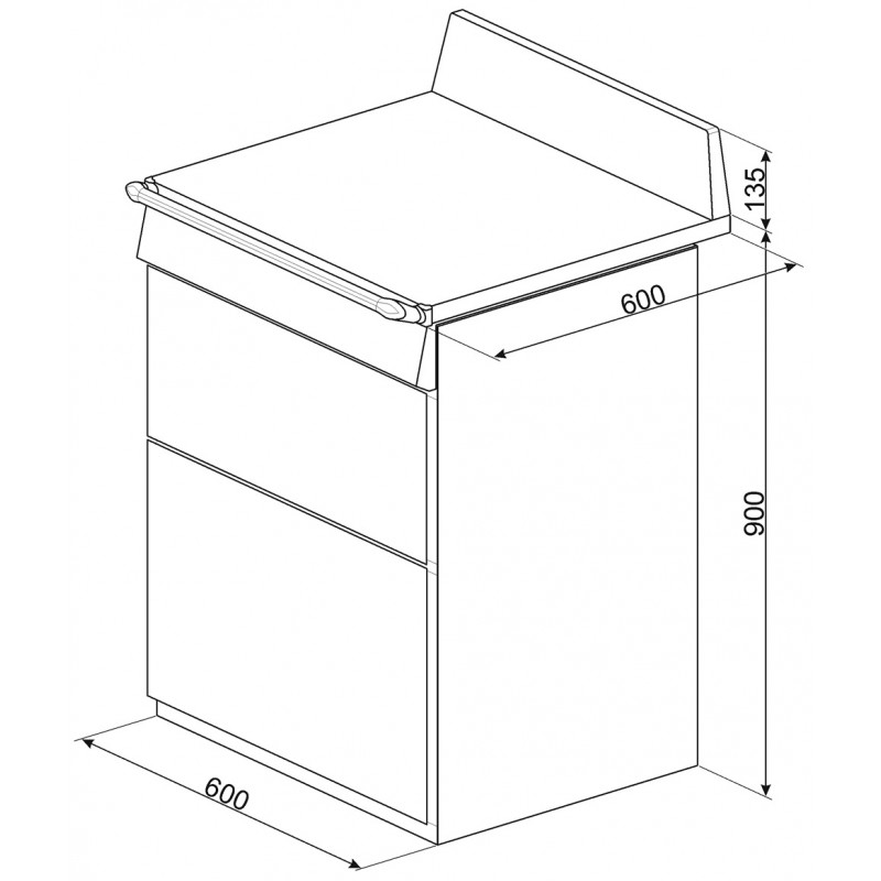 Cuisinière Smeg TR62 VICTORIA 60cm mixte