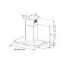 Hotte plate BERTAZZONI Professional Inox 120 cm