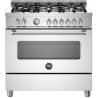 Piano de cuisson BERTAZZONI Master Series 90 cm un four gaz 5 brûleurs