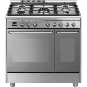 Piano de cuisson SMEG 90 cm 2 fours Pyrolyse Mixte