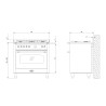 Piano de cuisson Lofra DOLCEVITA 90cm Mixte