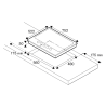 Plaque de cuisson Bertazzoni Moderne 75 cm gaz P755CMOD