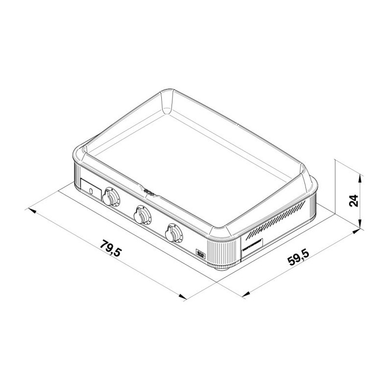 Plancha ENO ENOSIGN 80 Inox