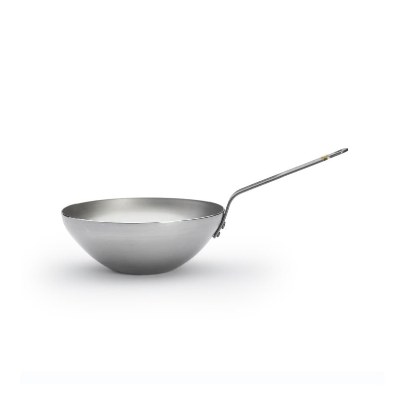 Wok à queue acier MINERAL B DE BUYER 5618.24