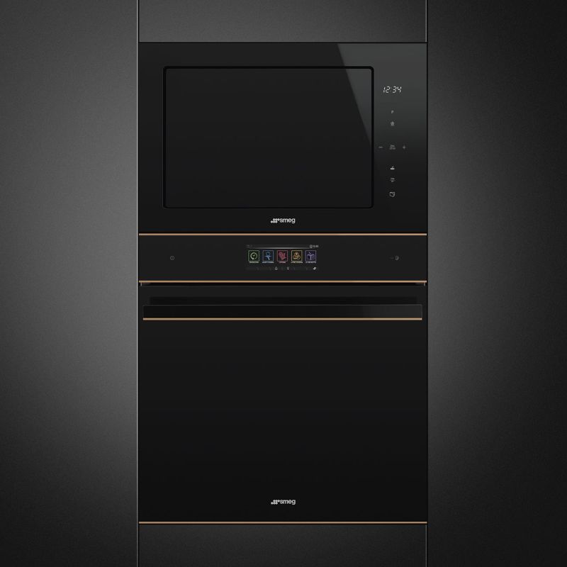 Four à micro-ondes SMEG noir Dolce Stil Novo FMI625CN