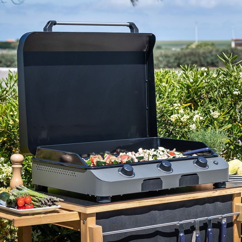Plancha gaz ENO Fusion 75 gris cargo
