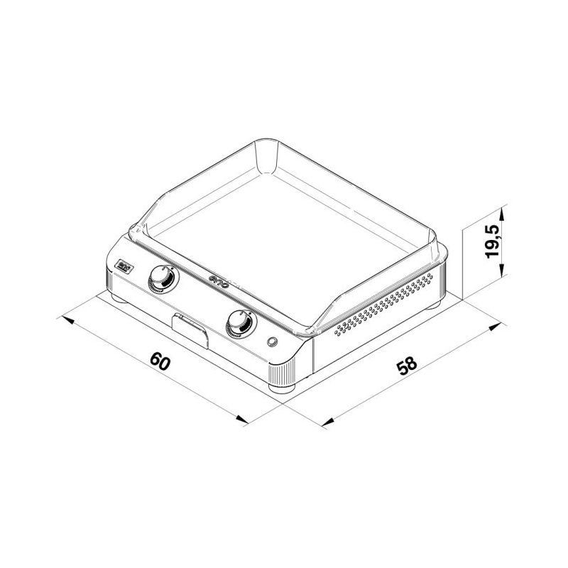 Plancha gaz ENO Fusion 60 inox