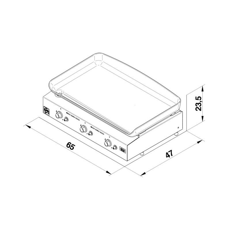 PLANCHA INITIAL 65 INOX