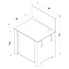 MODULO ENO PLANCHA NOIR ET INOX PMOD8502