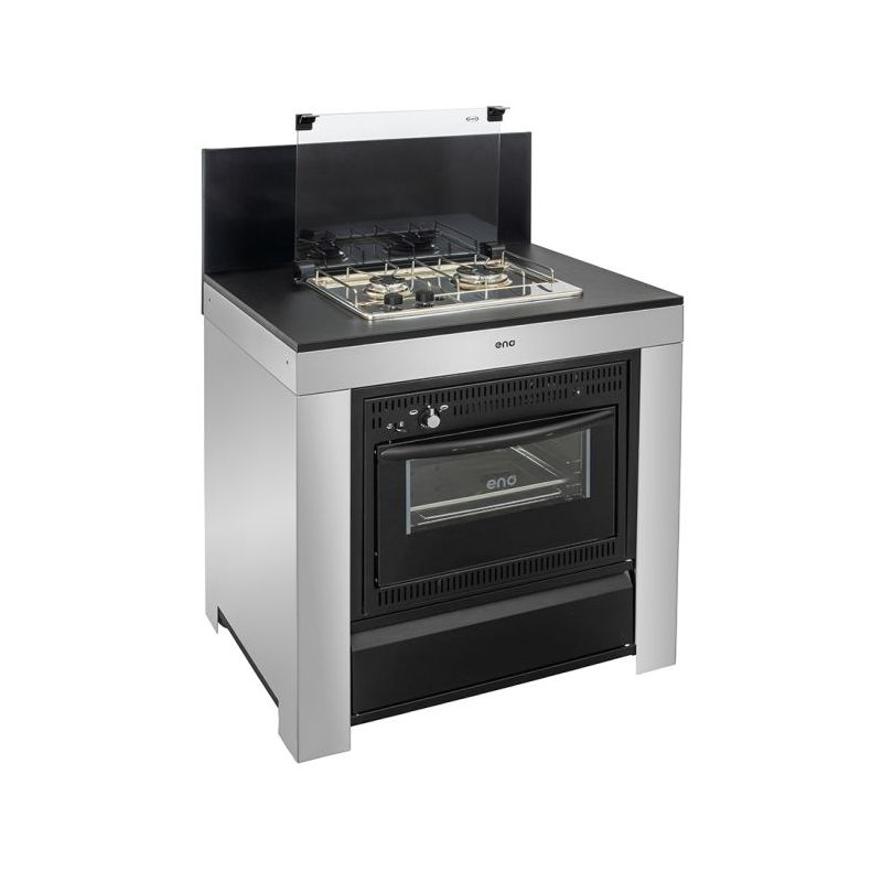 Module cuisinière et four ENO MODULO Noir et Inox