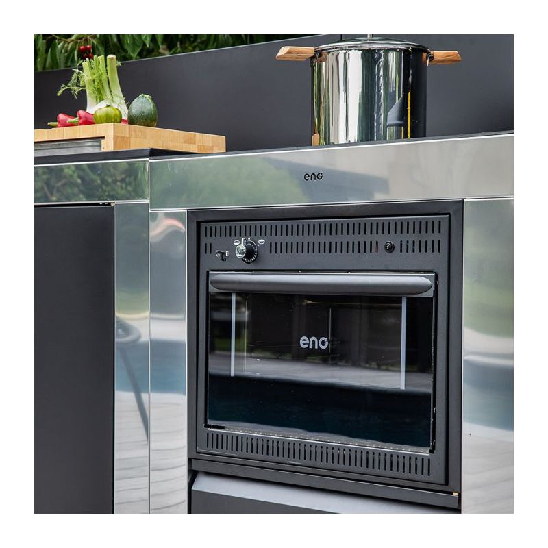 Module cuisinière et four ENO MODULO Noir et Inox