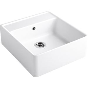 Evier VILLEROY & BOCH 1 bac à poser Blanc Alpin 630x595 mm - EXPO