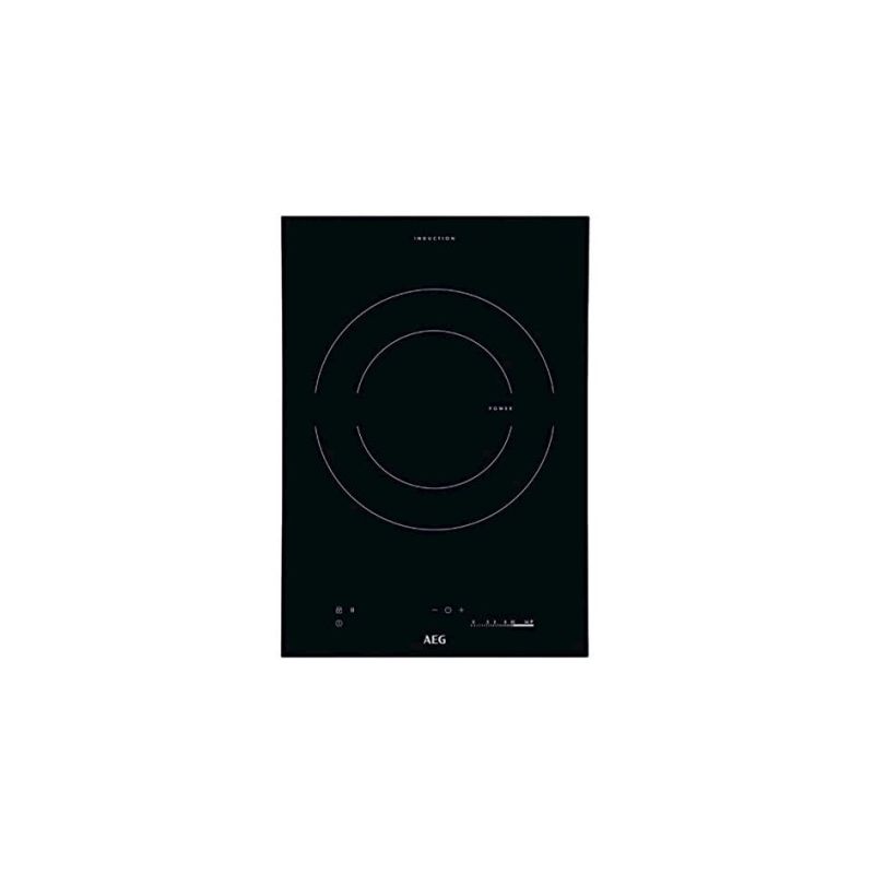 Plaque induction AEG Noir 36cm 1 grand foyer - HC451221EB