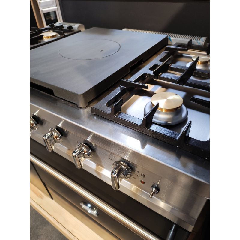 Piano de cuisson mixte Lacanche Chassagne modern 110 cm Noir