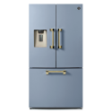 Réfrigérateur Steel Ascot 90 French Door bleu celeste laiton