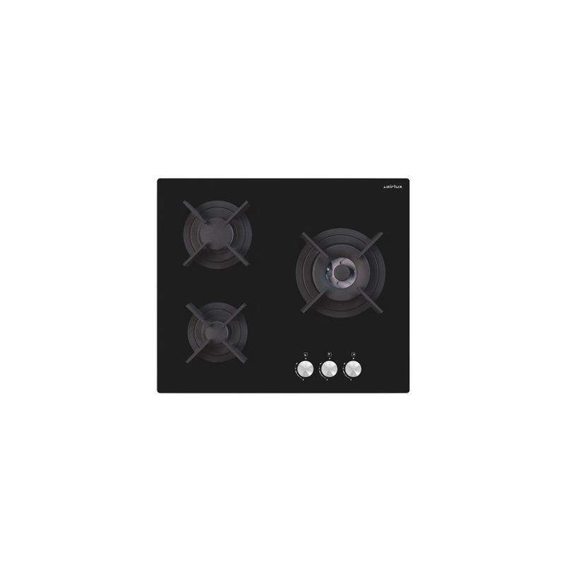 Table de cuisson Airlux gaz en verre 60 cm AV635HBK