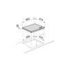 Table de cuisson Airlux gaz en verre 60 cm AV635HBK