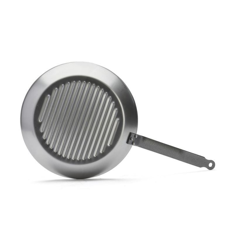 Poêle DE BUYER Grill en acier CARBONE PLUS 30cm