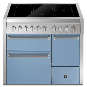 Piano de cuisson Steel Genesi 100/3 combi-steam portes pleines