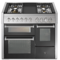 Piano de cuisson Steel Genesi 100/3 combi-steam portes vitrées