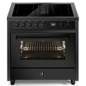 Piano de cuisson Steel ENFASI MISTRAL avec hotte intégrée 90 cm induction