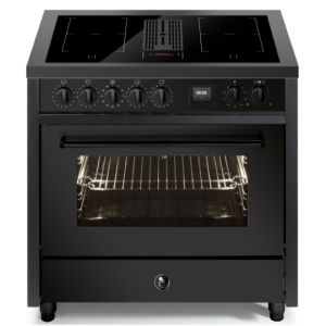 Piano de cuisson Steel ENFASI MISTRAL avec hotte intégrée 90 cm induction