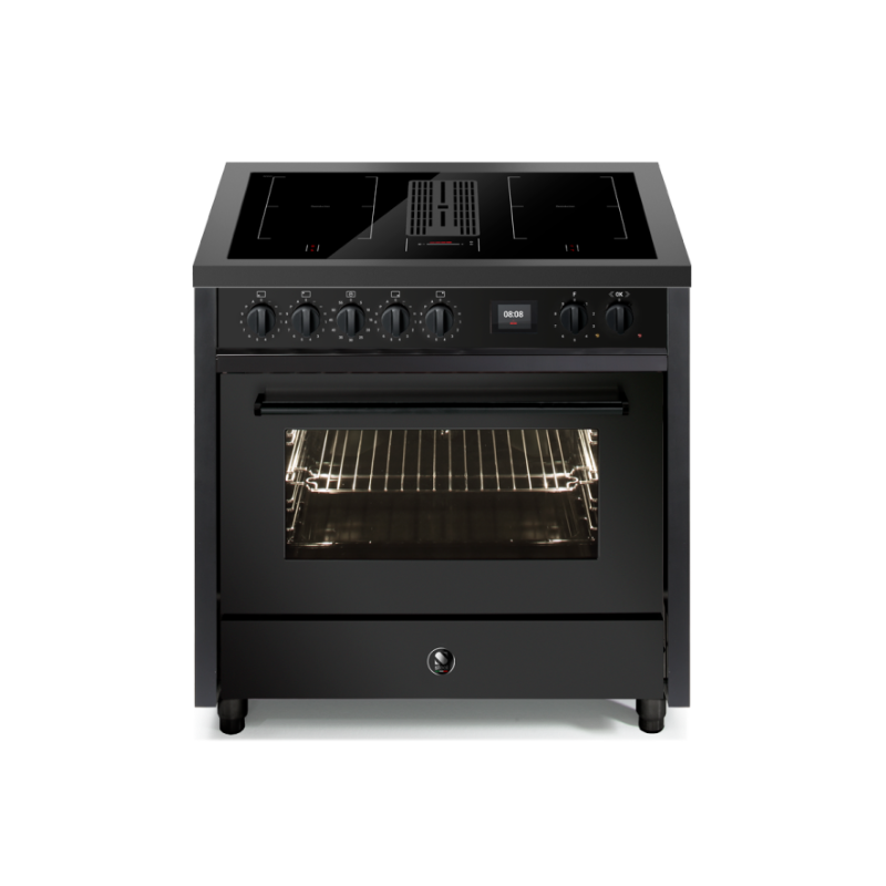 Piano de cuisson Steel ENFASI MISTRAL avec hotte intégrée 90 cm induction