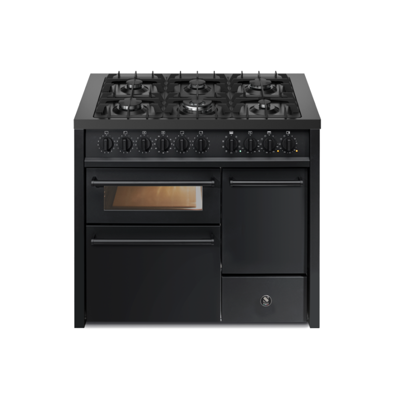 Piano de cuisson Steel ENFASI ALL BLACK 100 cm 3 fours