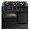 Piano de cuisson Steel ENFASI ALL BLACK 100 cm 3 fours