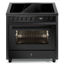 Piano de cuisson Steel ENFASI ALL BLACK 90 cm