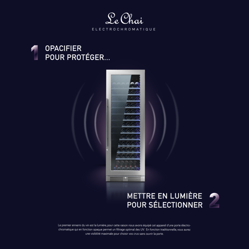 Cave à vin de service électrochromatique LE CHAI CHROMA540