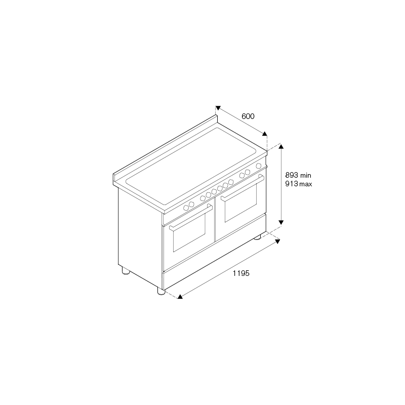 Piano de cuisson BERTAZZONI Heritage 120 cm Mixte