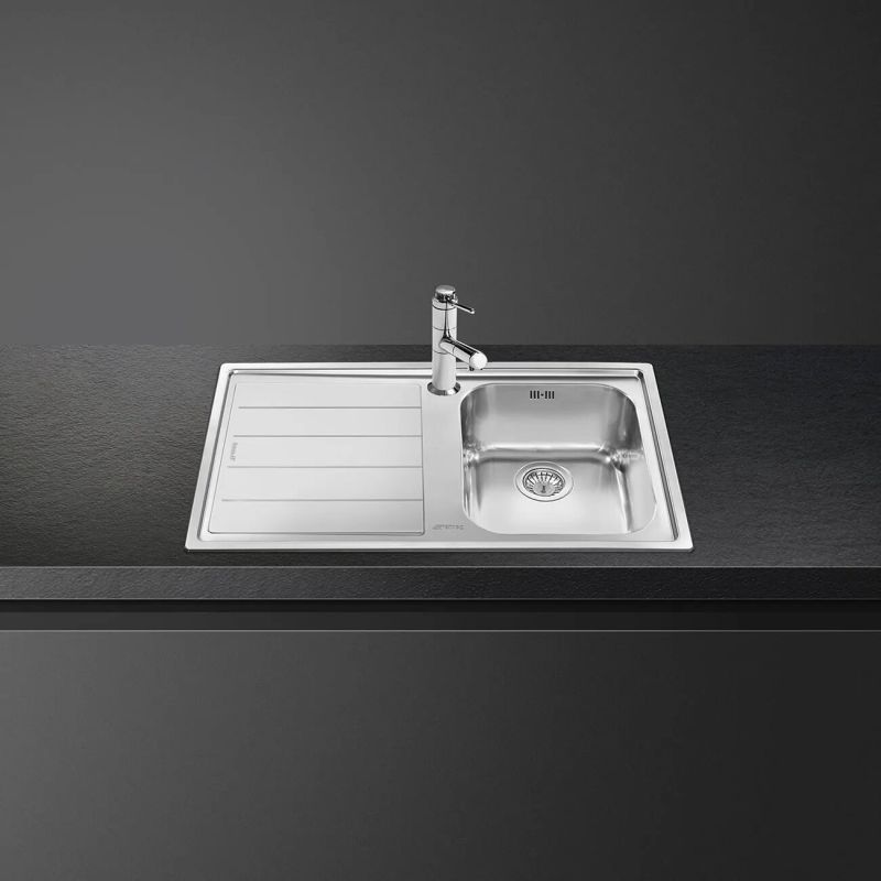 Évier encastrable SMEG inox 86cm LFT861S