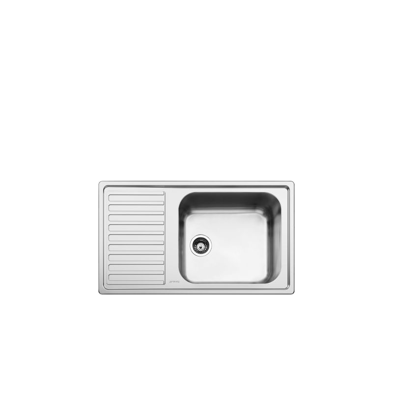 Évier encastrable SMEG inox anti-griffes 86cm LG861S-2