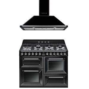Ensemble Piano + Hotte SMEG Victoria 110 cm Mixte