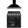 Ensemble Piano de cuisson + Hotte SMEG Victoria 90 cm Mixte