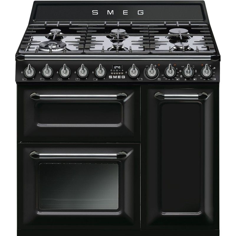 Ensemble Piano de cuisson + Hotte SMEG Victoria 90 cm Mixte