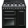 Ensemble Piano de cuisson + Hotte SMEG Victoria 90 cm Mixte