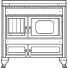 Cuisiniere à bois Légende ARCHAMBAUD F-90-B - 90cm