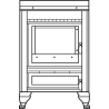 Cuisiniere à bois Légende ARCHAMBAUD F-60-B - 60cm