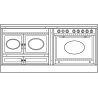 Cuisiniere mixte à bois Prestige ARCHAMBAUD E-190-M - 190cm