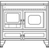 Cuisiniere à bois Légende ARCHAMBAUD 100cm F-100-B