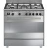 Piano de cuisson SMEG 90 cm mixte BG91CTX2