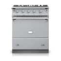 Piano de cuisson Lacanche CORMATIN 70cm Table Tradition Gris Faience Chrome Brillant LCF731CT-GF/CRB