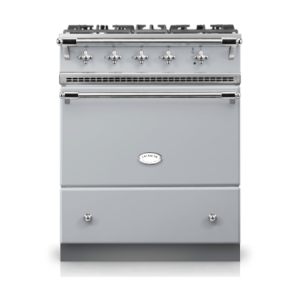 Piano de cuisson Lacanche CORMATIN 70cm Table Tradition Gris Faience Chrome Brillant LCF731CT-GF/CRB
