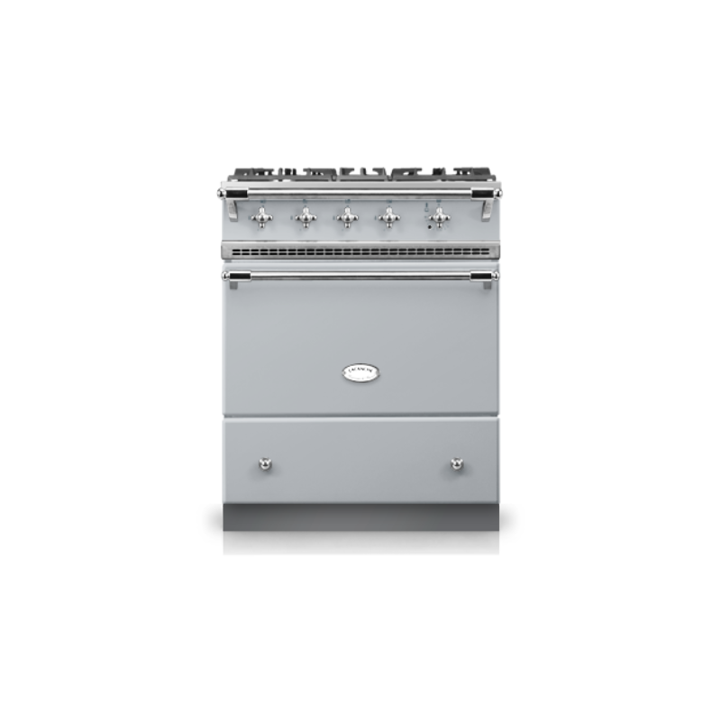Piano de cuisson Lacanche CORMATIN 70cm Table Tradition Gris Faience Chrome Brillant LCF731CT-GF/CRB