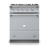 Piano de cuisson Lacanche CORMATIN 70cm Table Tradition Gris Faience Chrome Brillant LCF731CT-GF/CRB